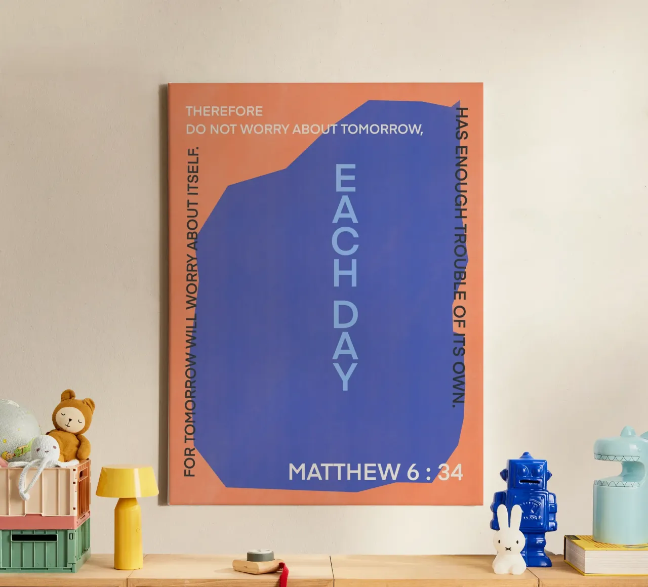 Carry on each day canvas by Little Dean
