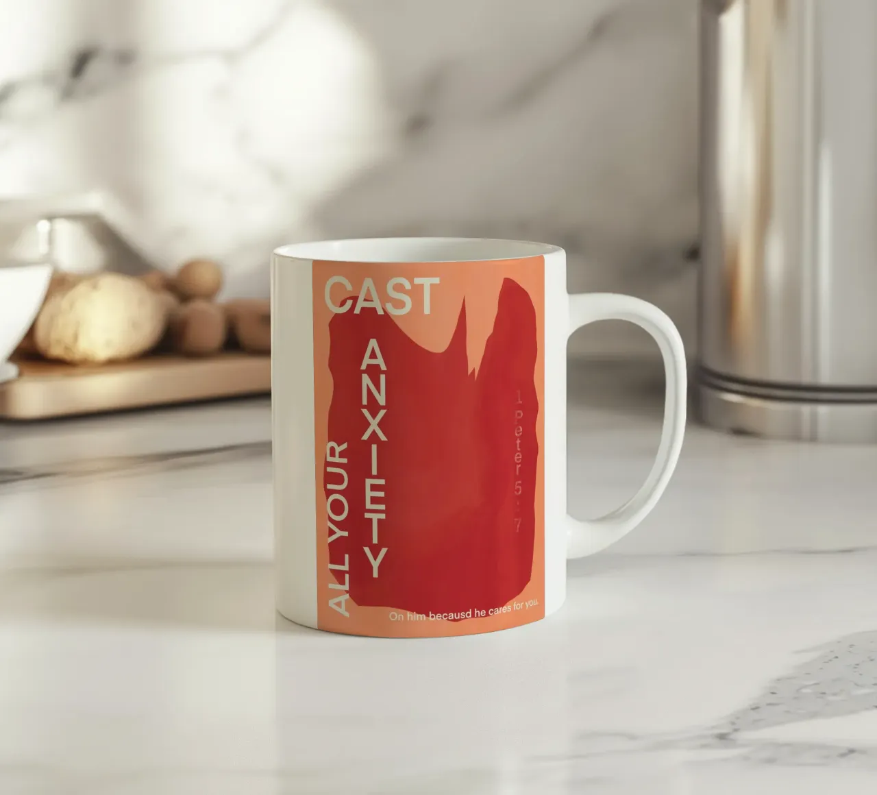 Gettate tutte le vostre ansie tazza in ceramica da Little Dean