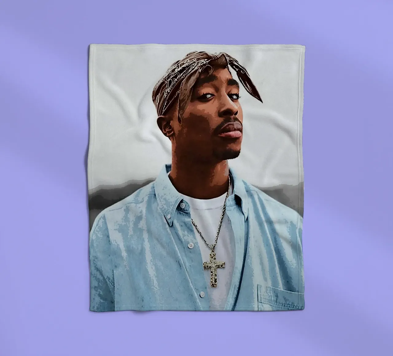 Tupac Shakur coperta in pile da vanhesling