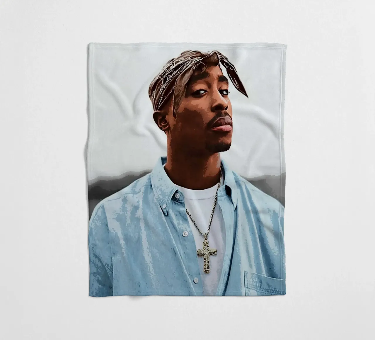 Tupac Shakur coperta in pile da vanhesling