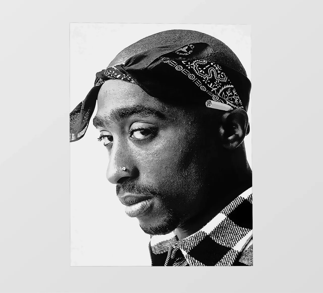 Tupac Shakur pellicola backlit da vanhesling