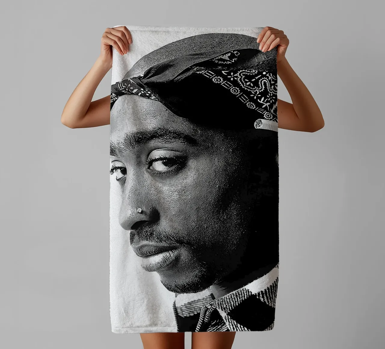 Tupac Shakur asciugamano da bagno da vanhesling