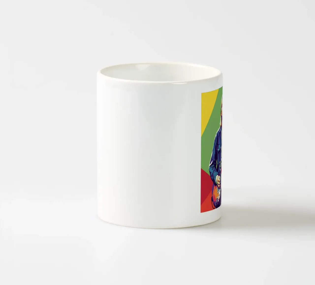 Kurt Cobain colorful pop art tazza in ceramica da Hantamrata