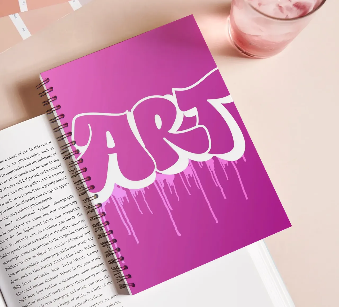 Art spiral notebook by Flo Klein
