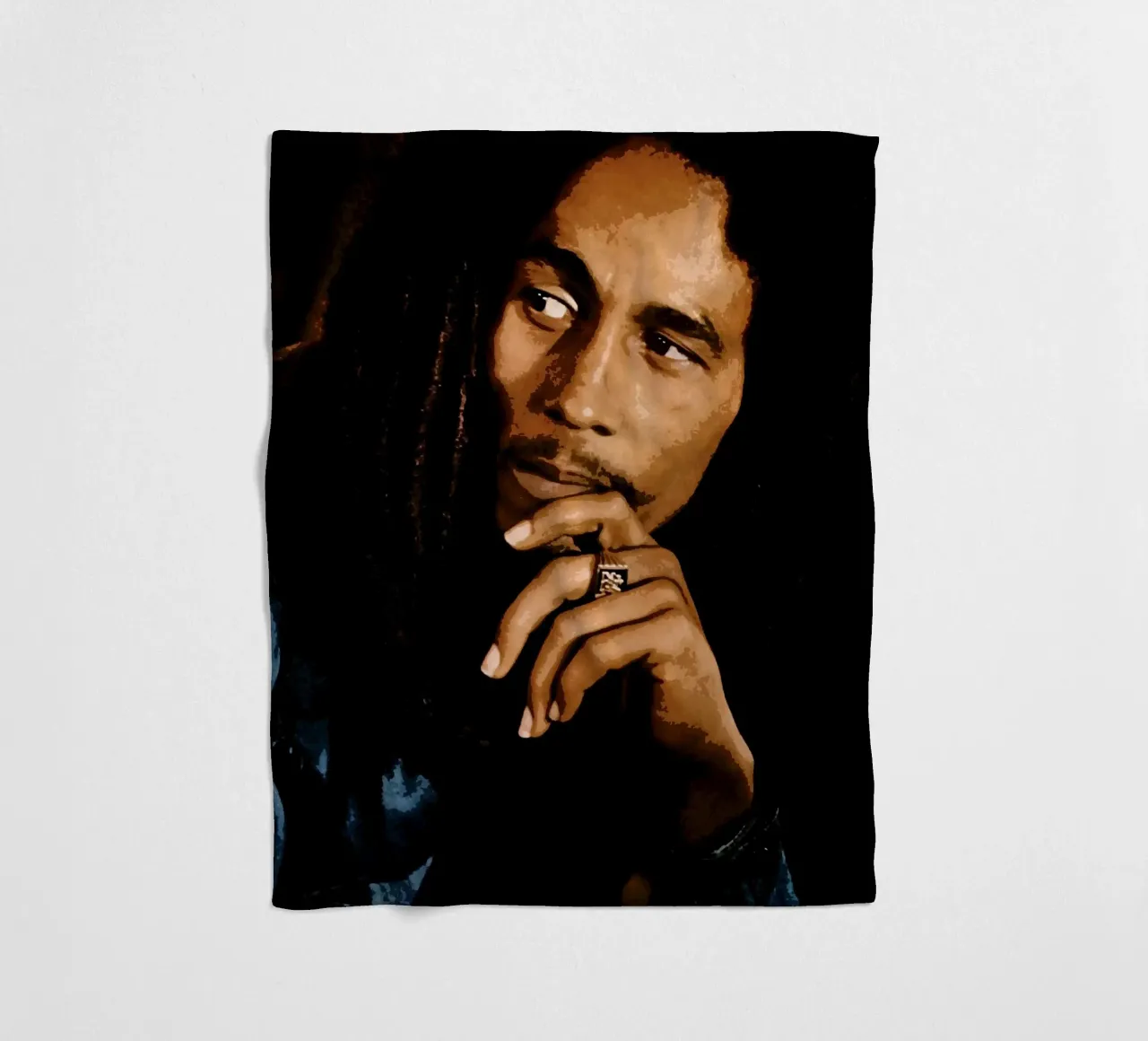 bob marley coperta in pile da vanhesling