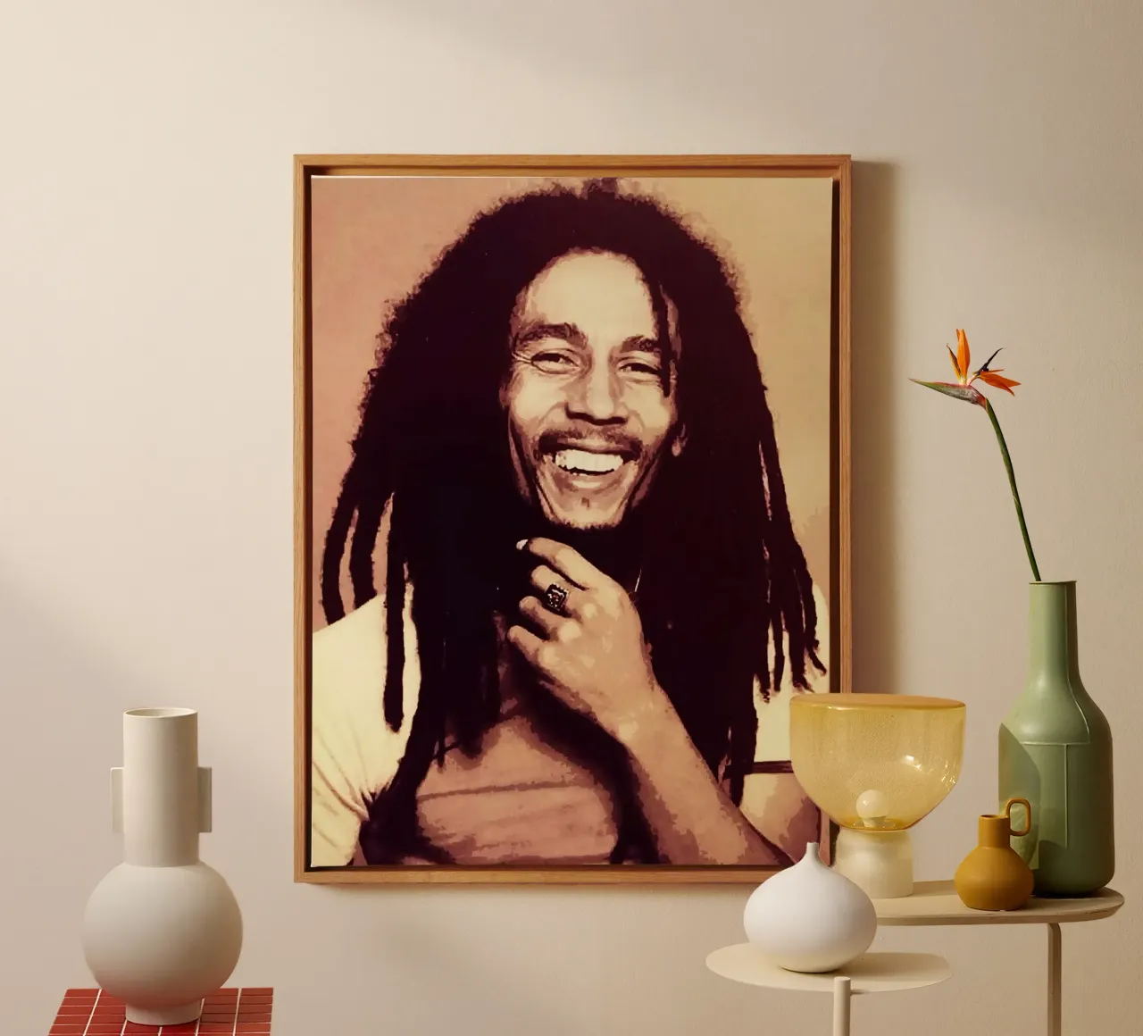 bob marley canvas by vanhesling