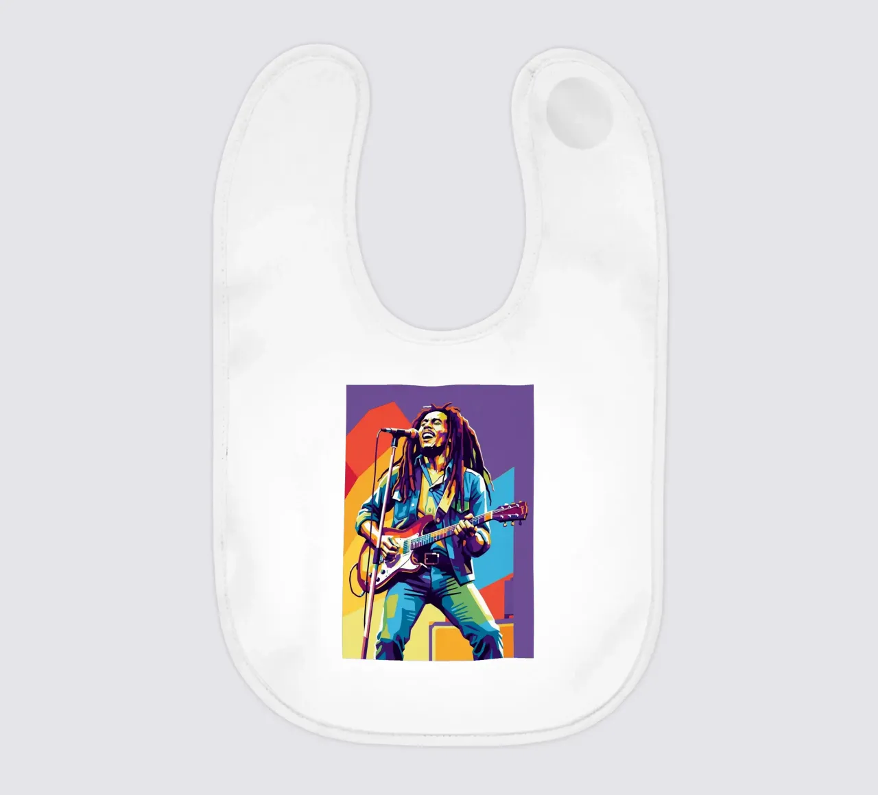 Bob Marley WPAP art style bavaglino da Hantamrata