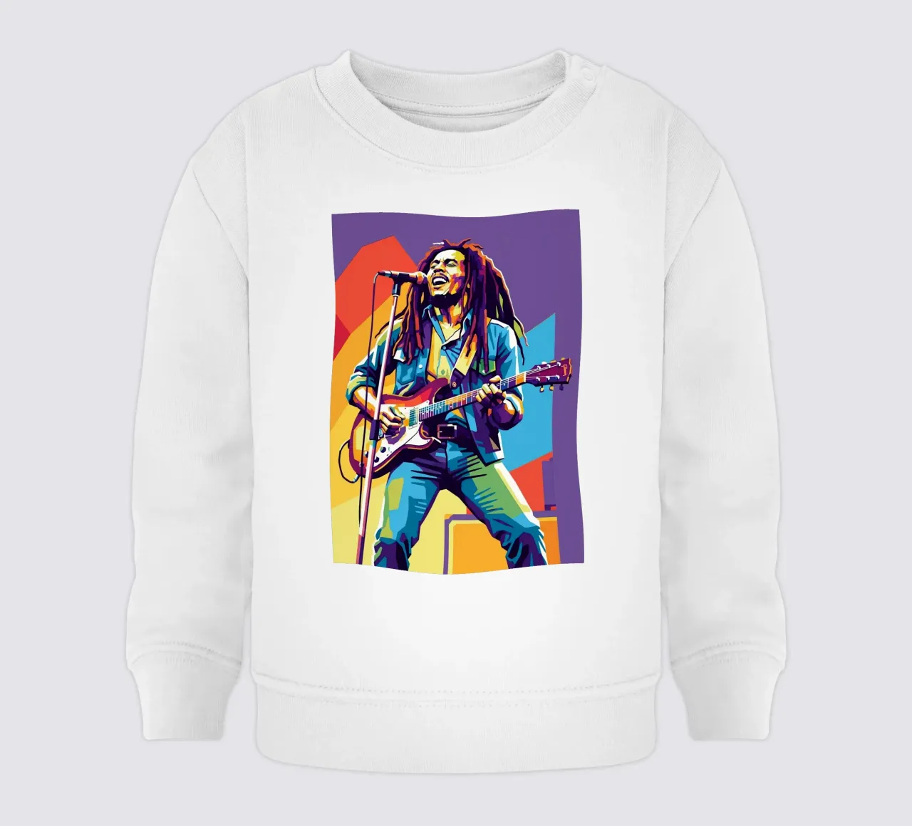 Bob Marley WPAP art style felpa neonato da Hantamrata