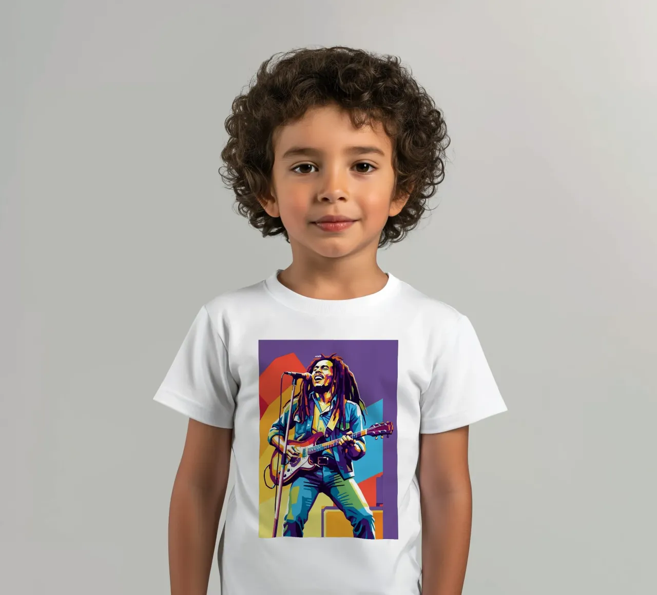 Bob Marley WPAP art style t-shirt bambini da Hantamrata
