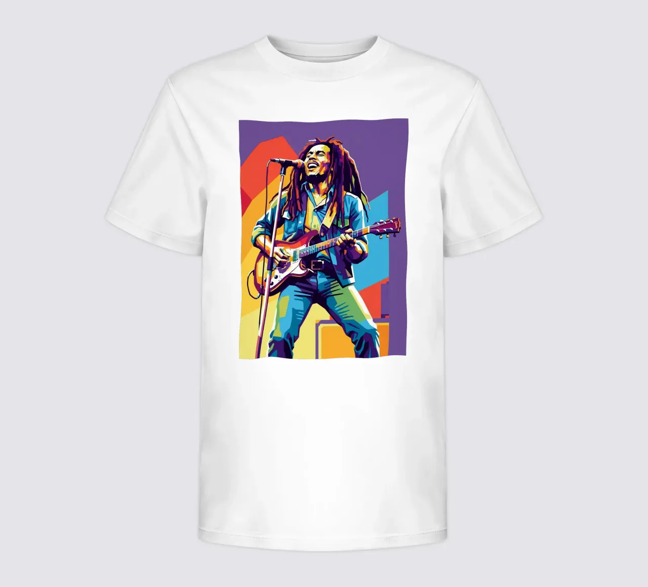 Bob Marley WPAP art style t-shirt bambini da Hantamrata