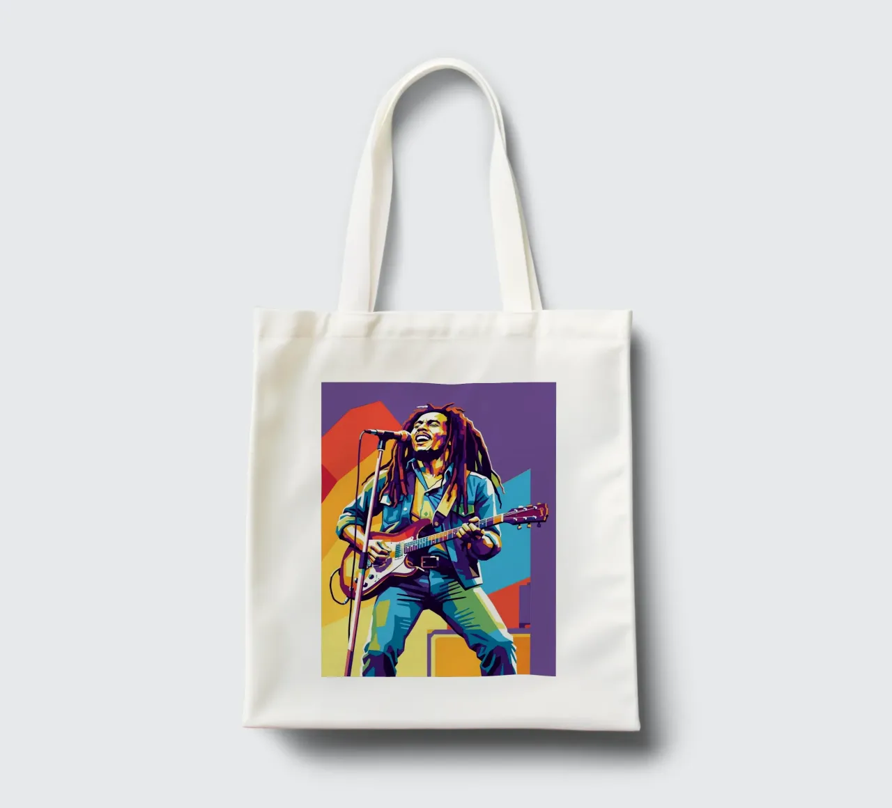 Bob Marley WPAP art style borsa in juta da Hantamrata