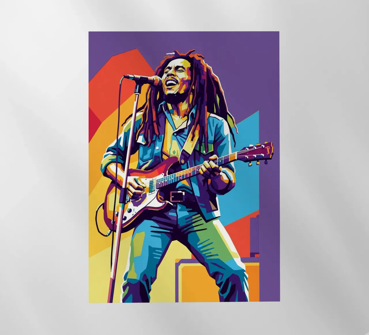 Bob Marley WPAP art style pellicola backlit da Hantamrata