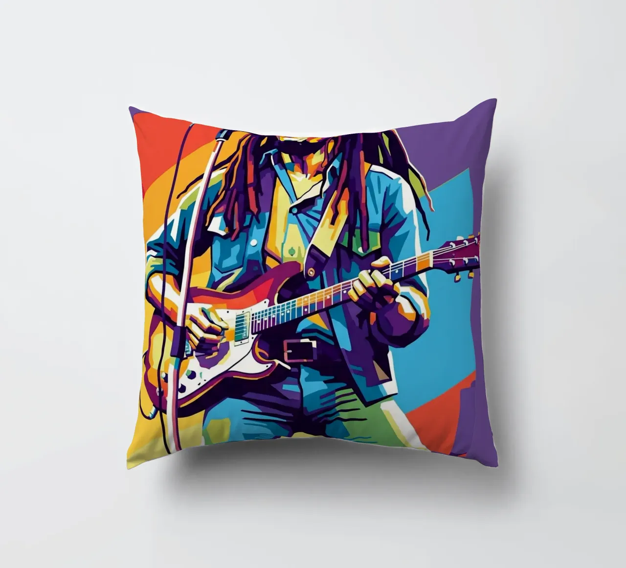 Bob Marley WPAP art style cuscino da Hantamrata