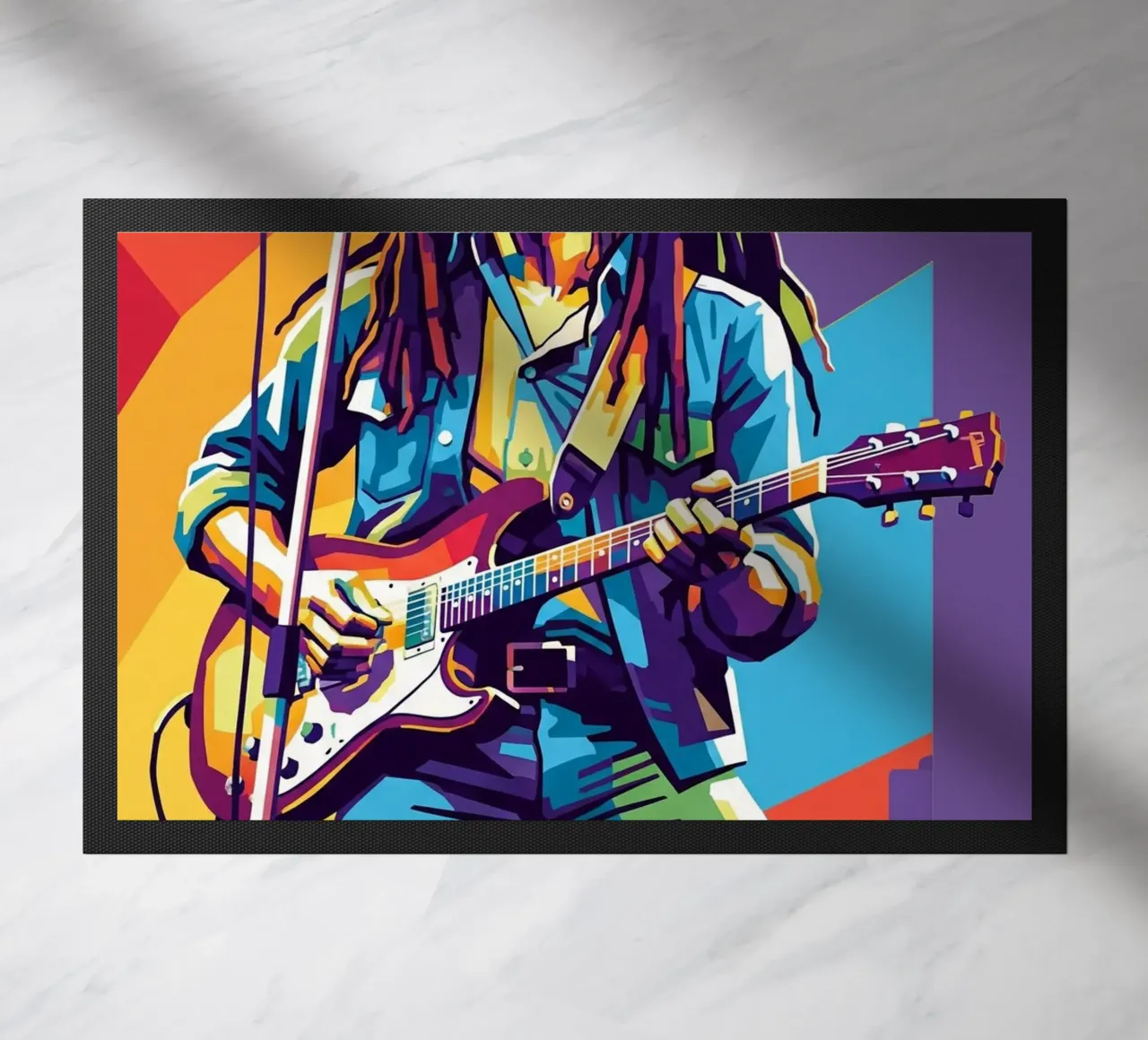 Bob Marley WPAP art style zerbino da Hantamrata