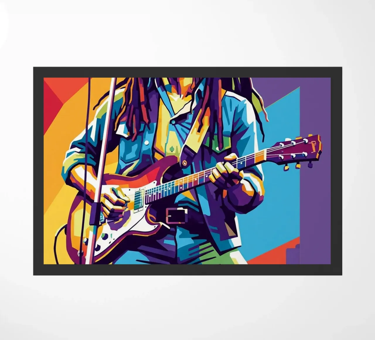 Bob Marley WPAP art style zerbino da Hantamrata