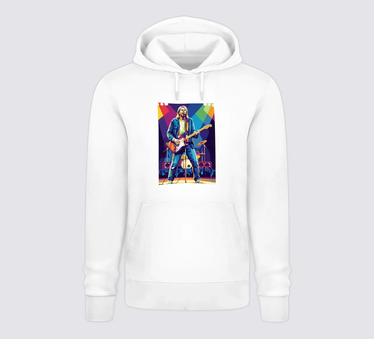 Kurt Cobain on stage felpa con cappuccio da Hantamrata