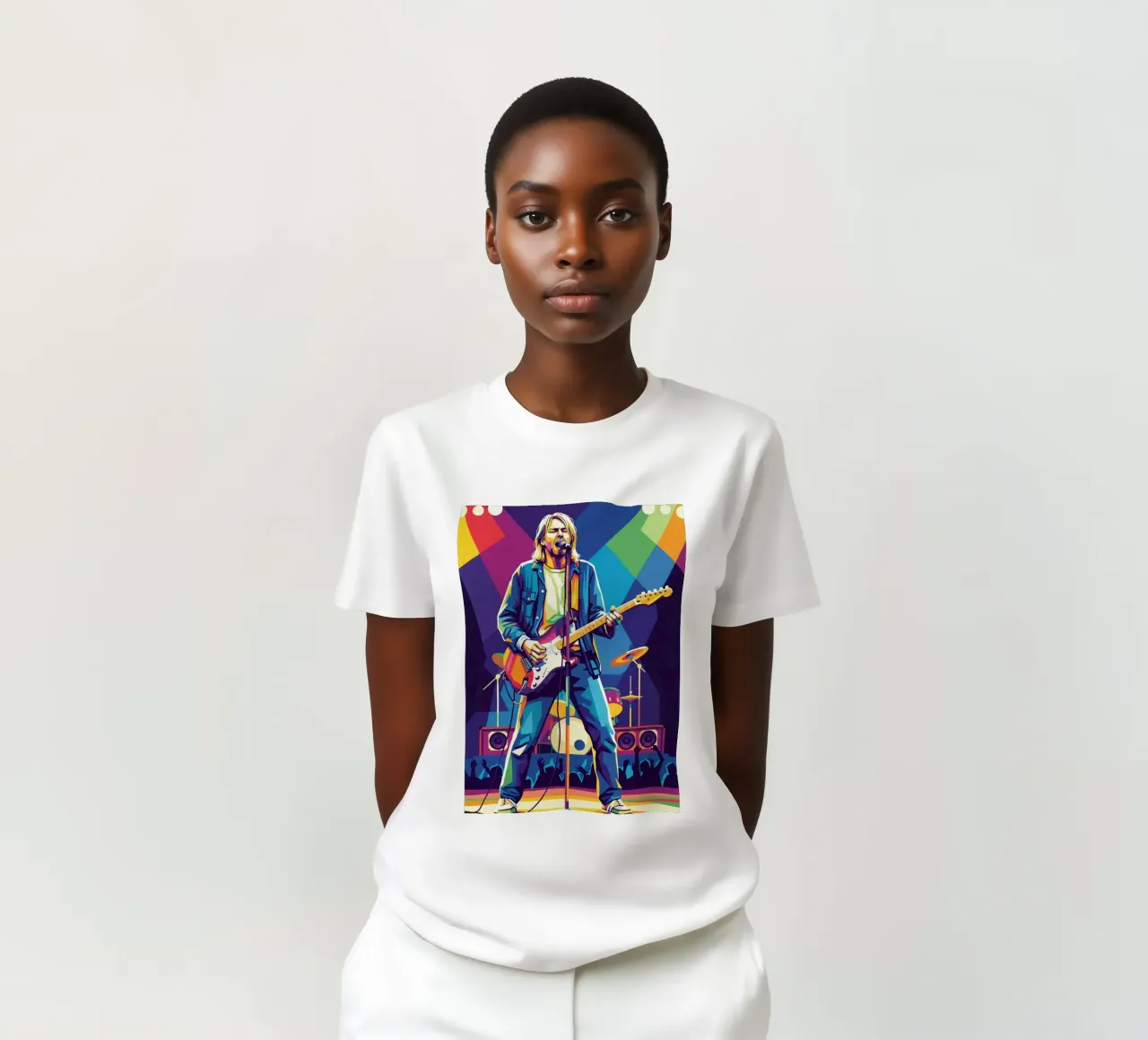 Kurt Cobain on stage t-shirt da Hantamrata