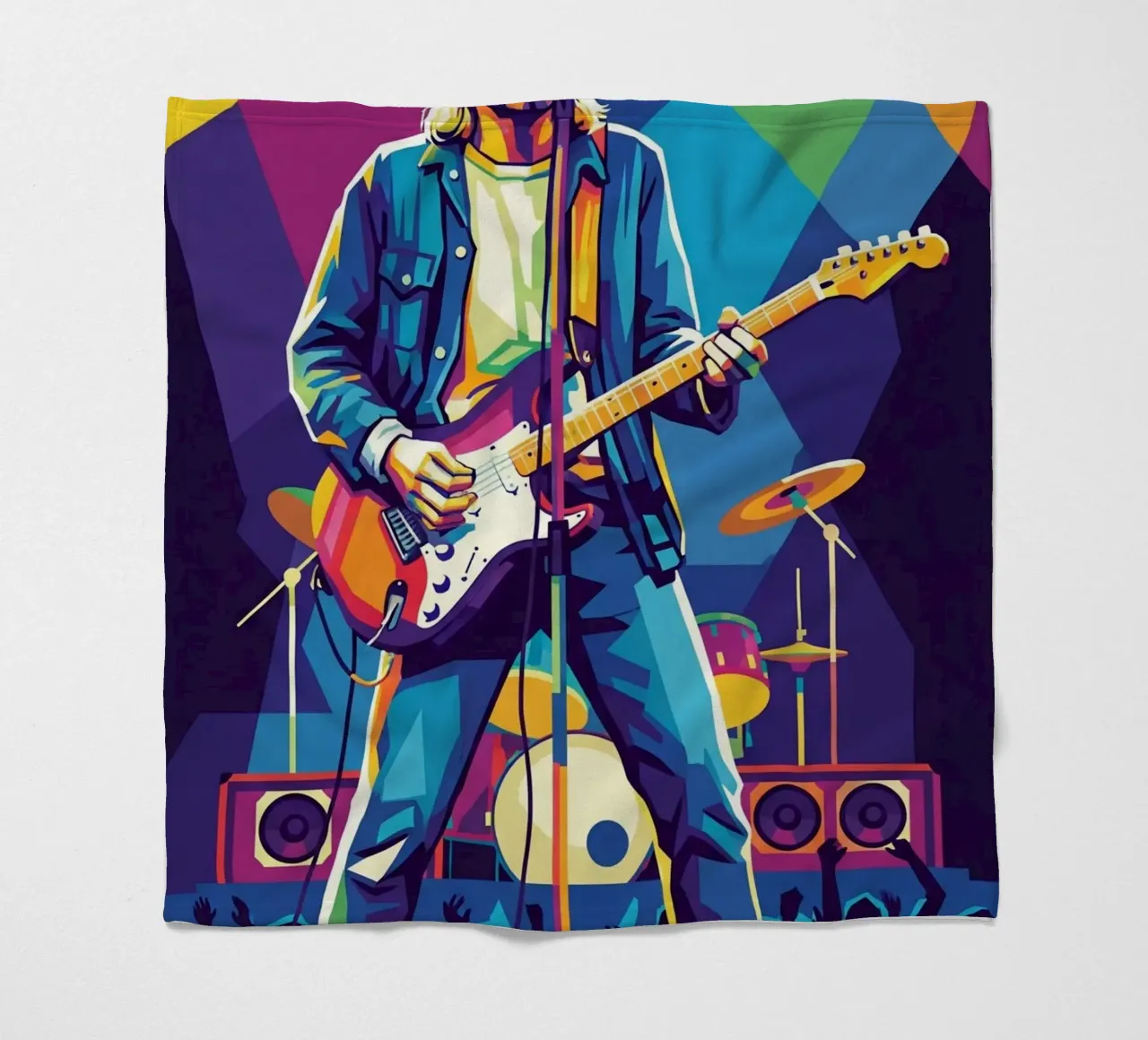 Kurt Cobain on stage coperta in pile da Hantamrata