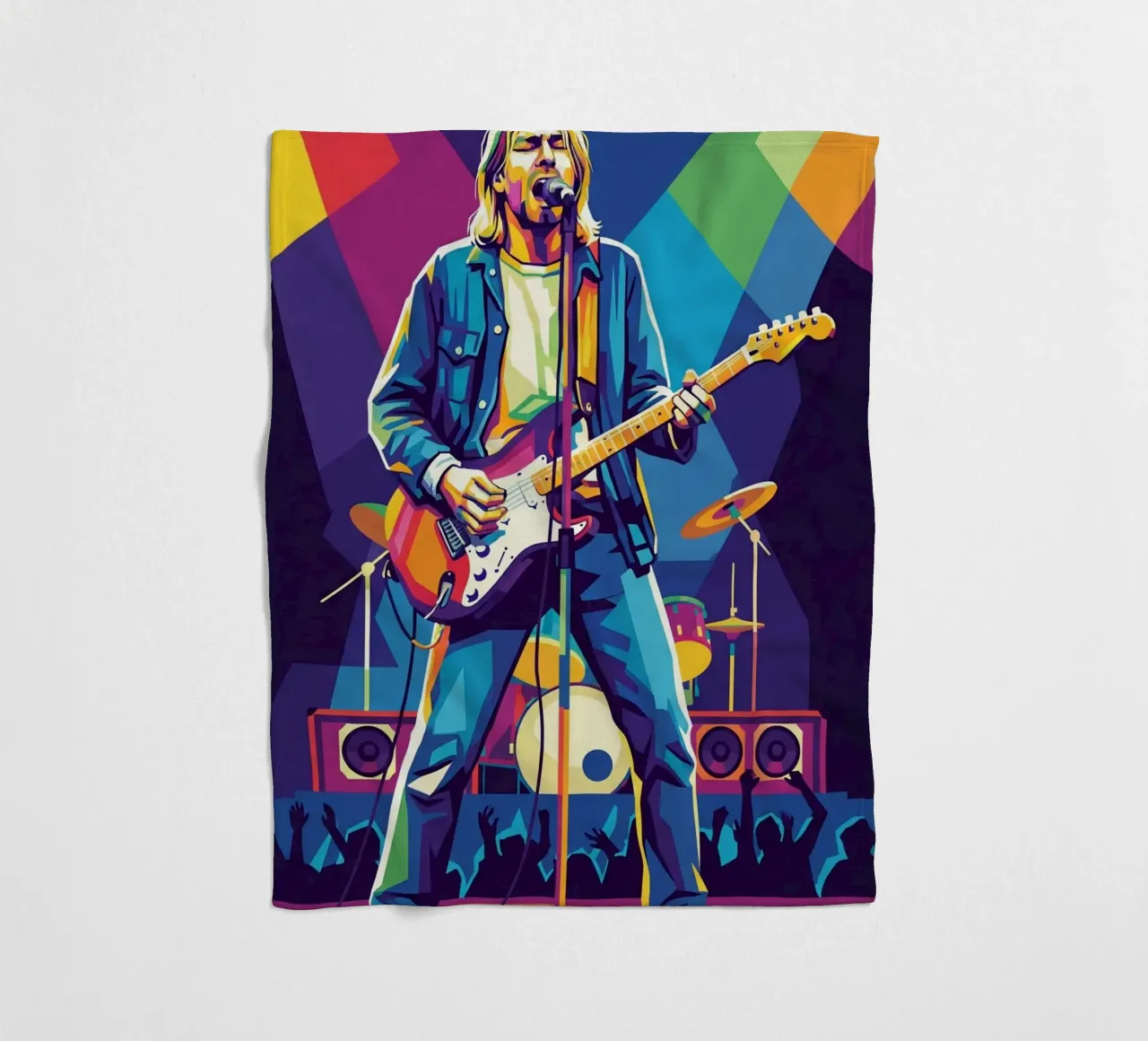 Kurt Cobain on stage coperta in pile da Hantamrata