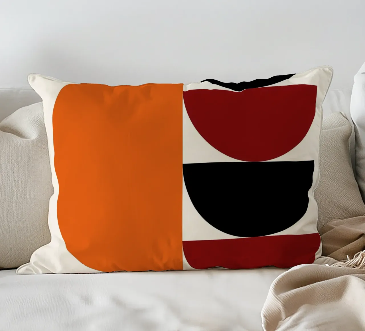 Design a semicerchio di arte moderna - Poster geometrico cuscino da Studio Vibe