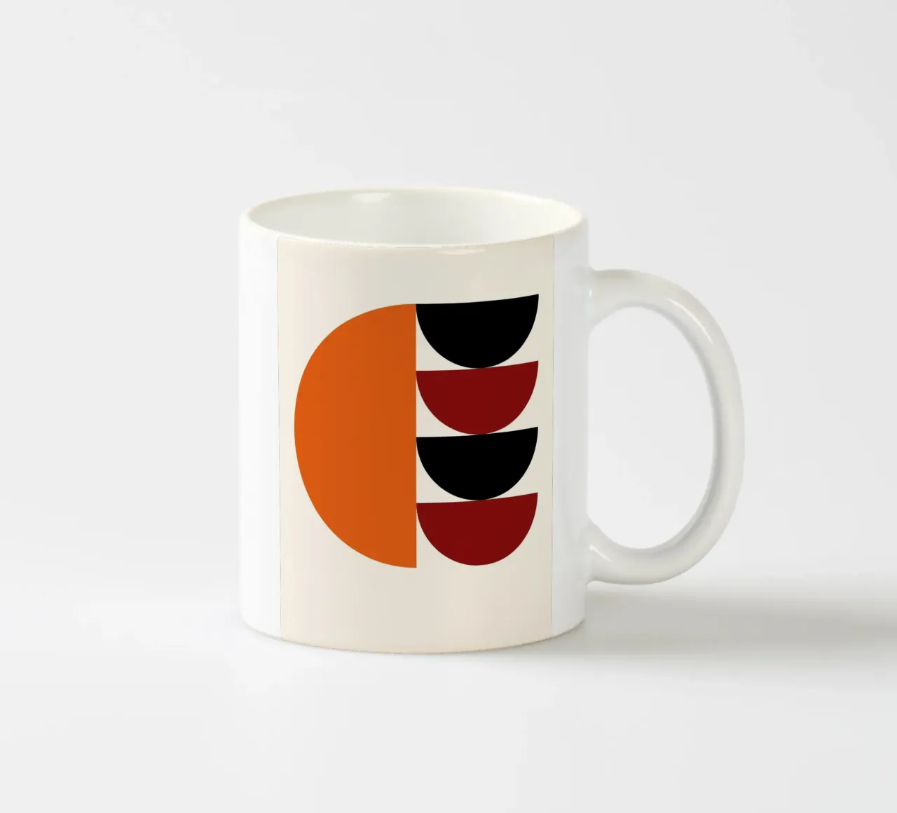 Design a semicerchio di arte moderna - Poster geometrico tazza in ceramica da Studio Vibe
