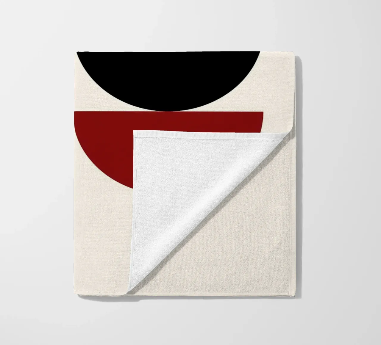 Modern Art Semicircle Design - Geometric Poster beach towel by Studio Vibe