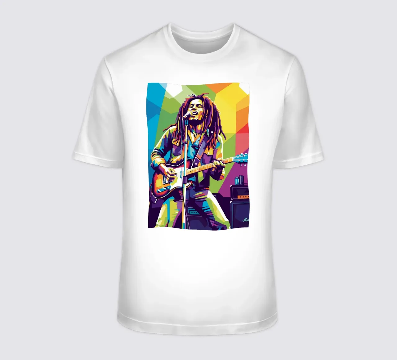Bob Marley art t-shirt da Hantamrata