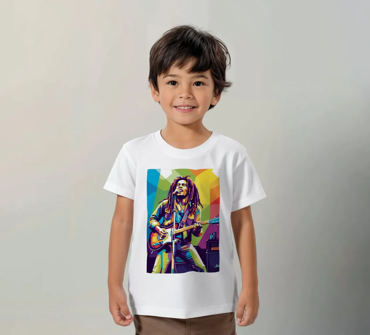 Bob Marley art t-shirt bambini da Hantamrata