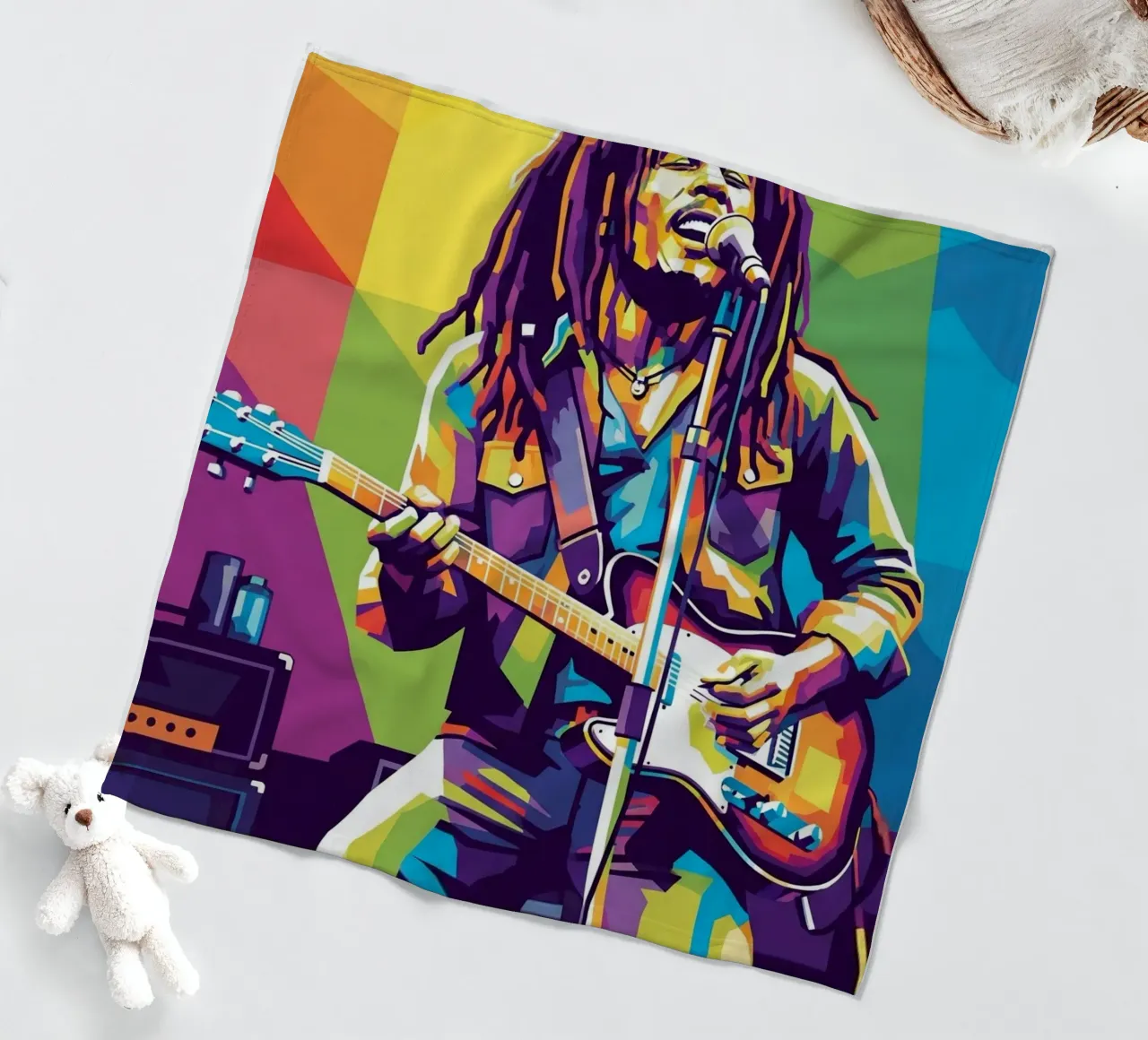 Bob Marley art coperta in pile da Hantamrata