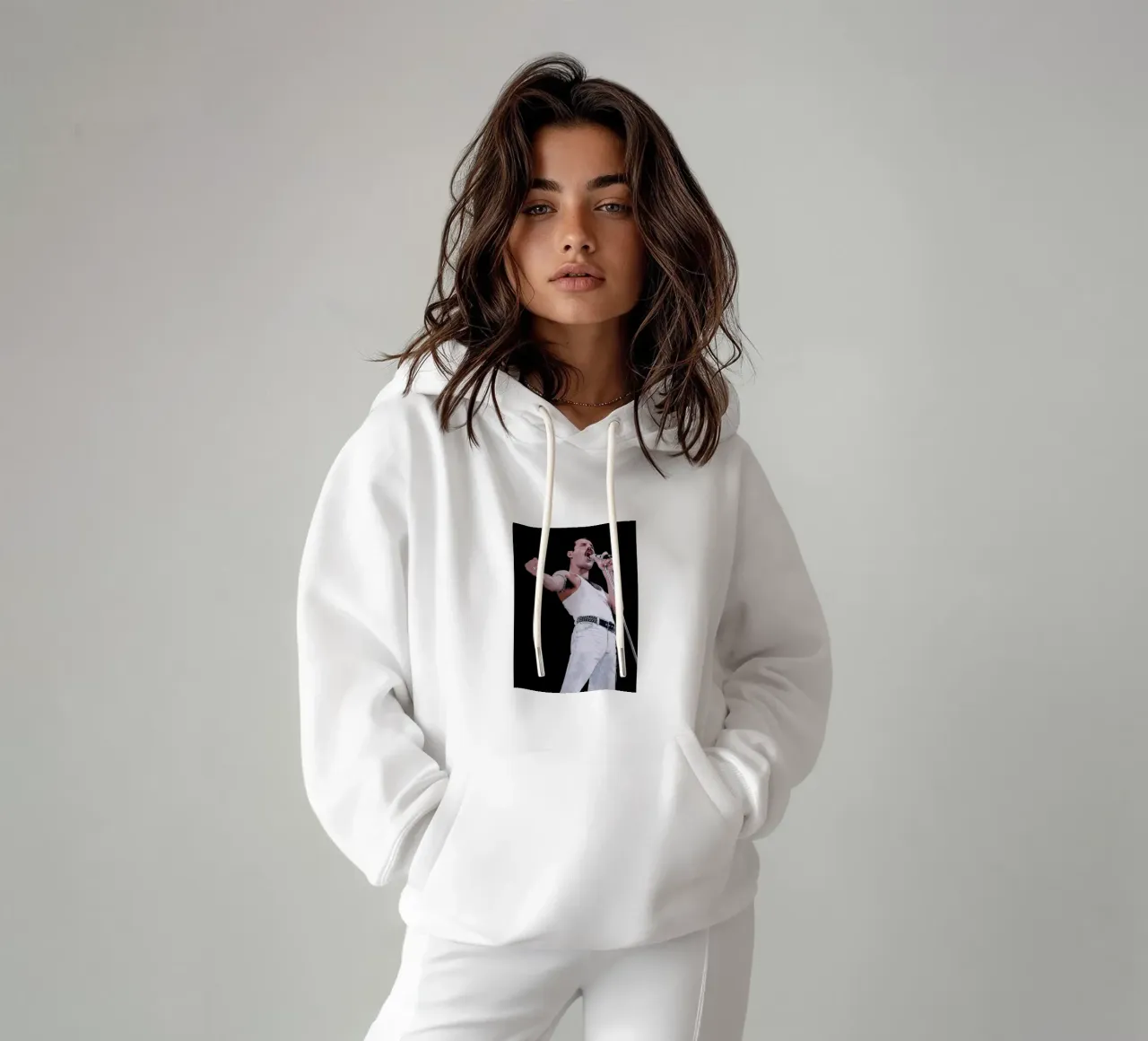 Freddie Mercury felpa con cappuccio da vanhesling