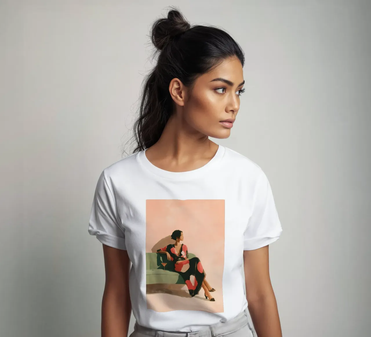 She Wears the Silence Well t-shirt da Clara August