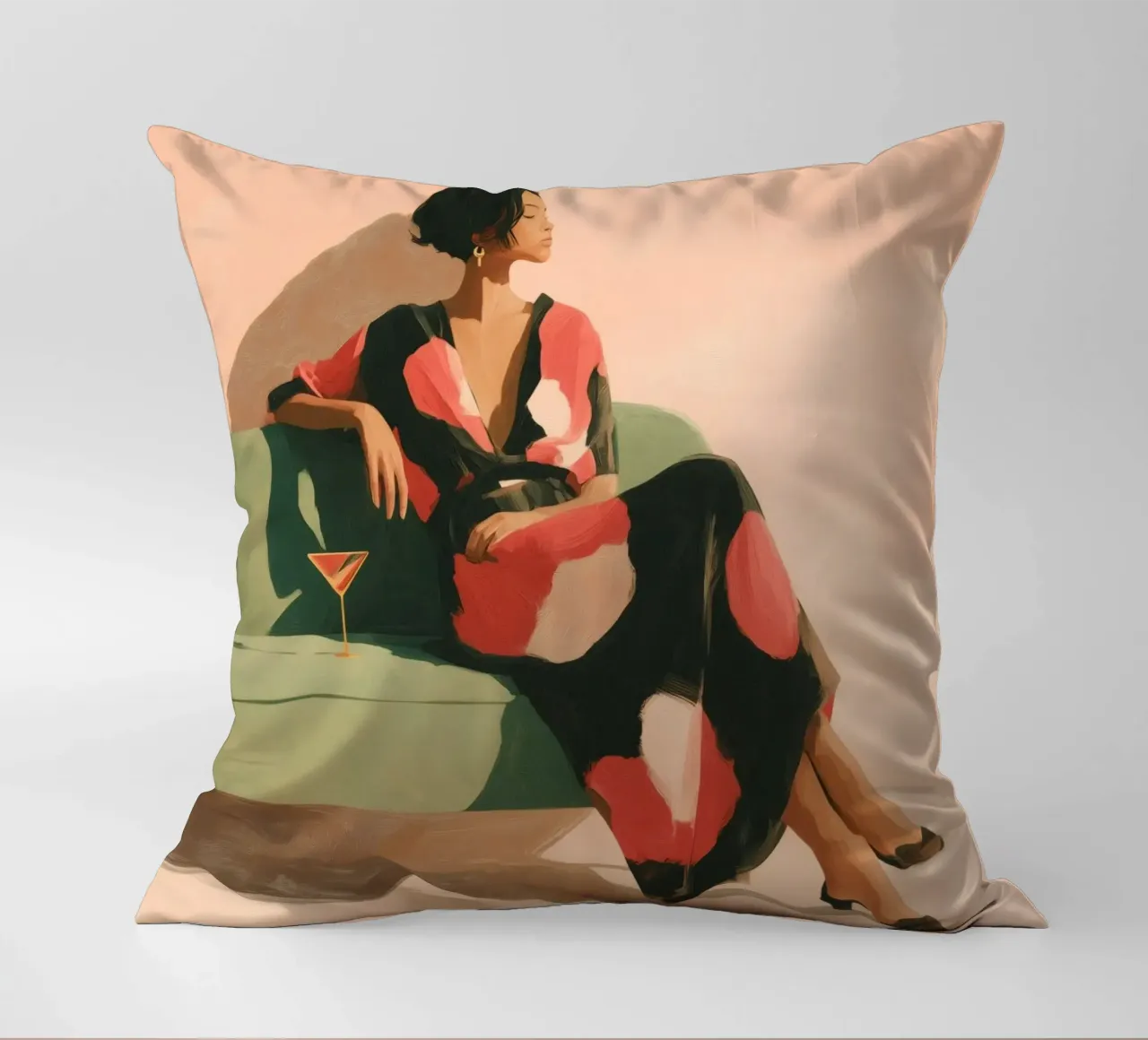 She Wears the Silence Well cuscino da Clara August