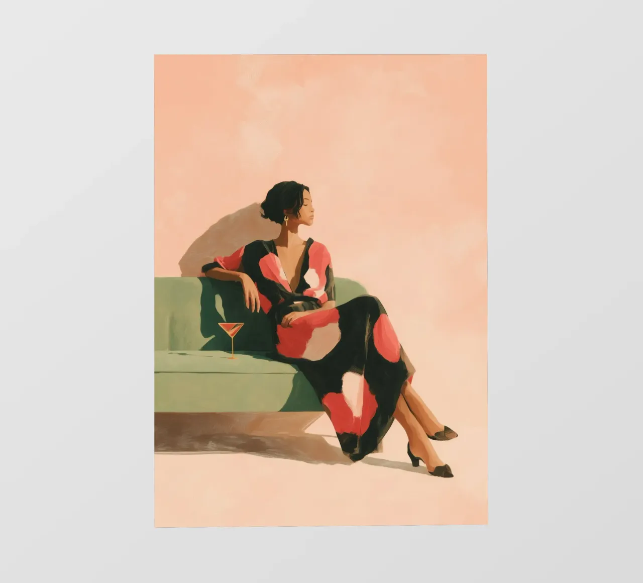 She Wears the Silence Well telo in pvc da Clara August