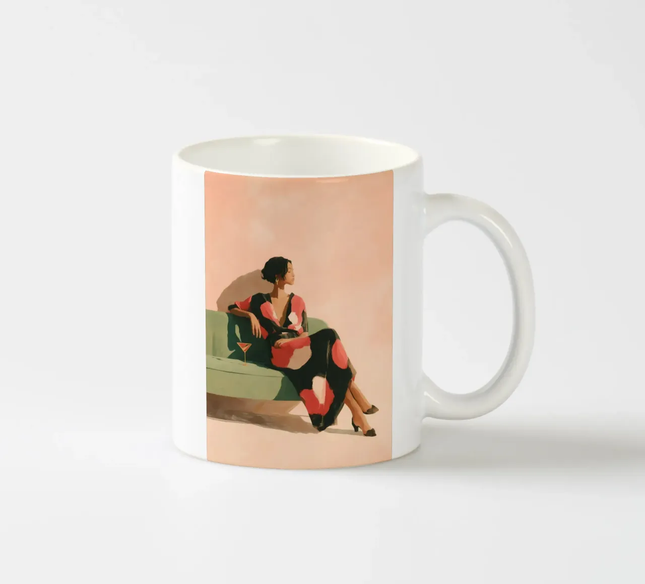 She Wears the Silence Well tazza in ceramica da Clara August