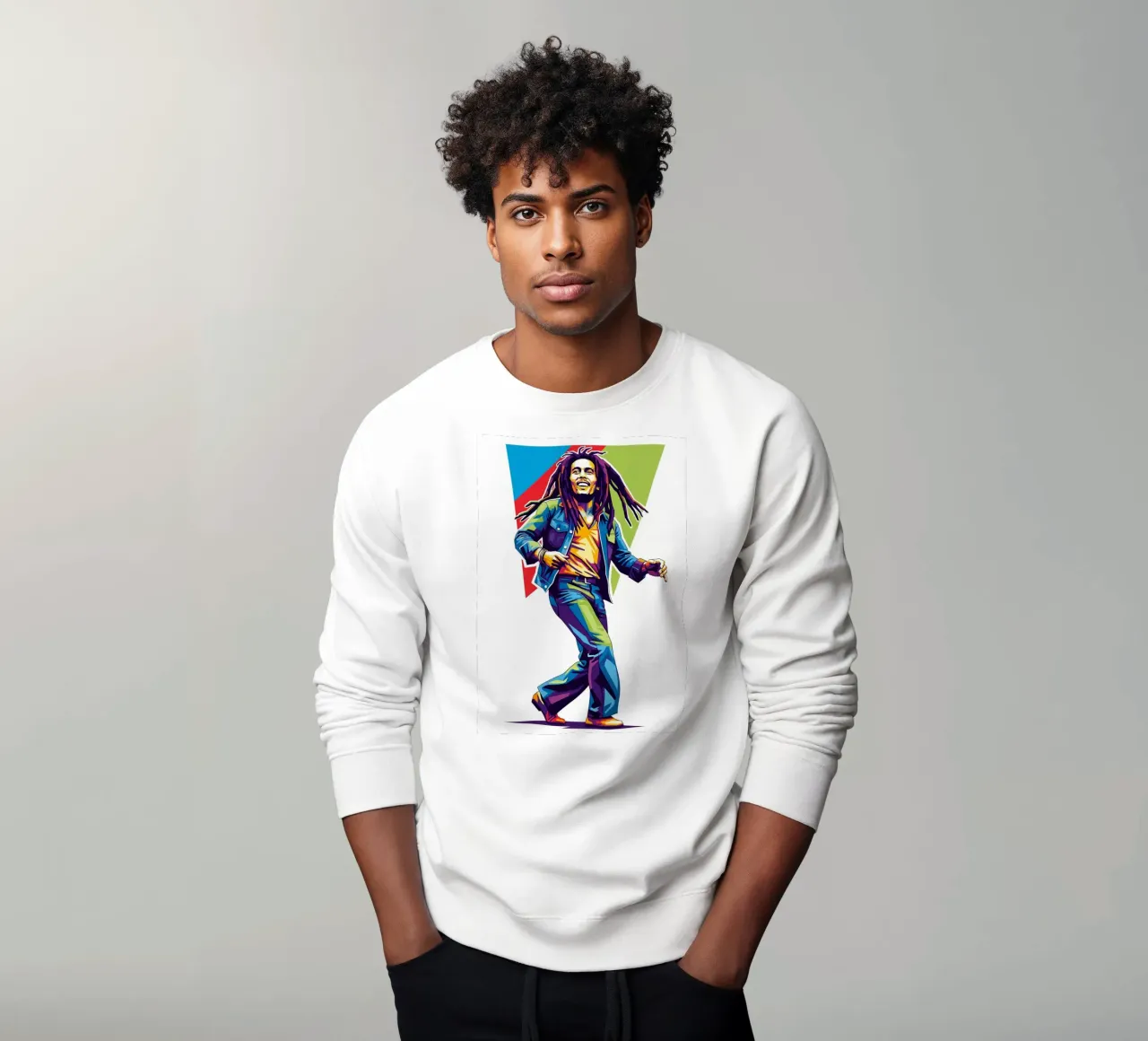 Bob Marley reggae dance felpa da Hantamrata