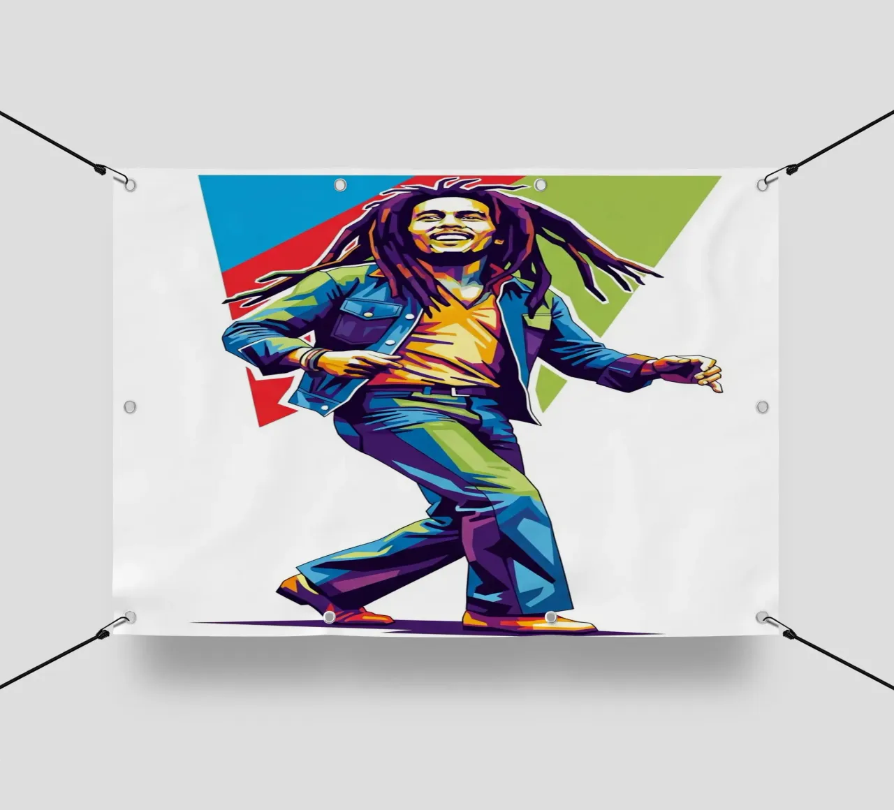 Bob Marley reggae dance telo in pvc da Hantamrata