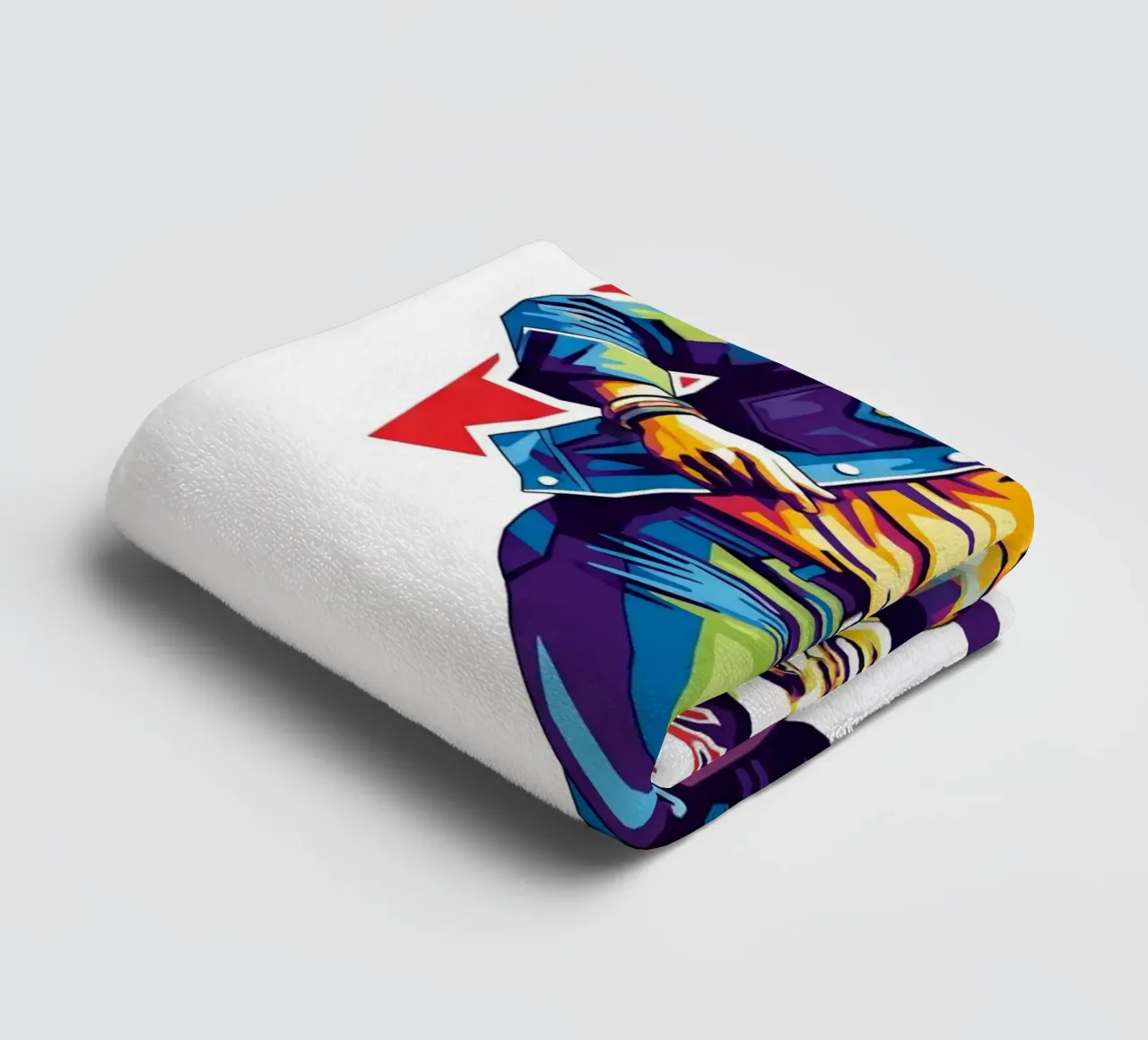 Bob Marley reggae dance towel by Hantamrata