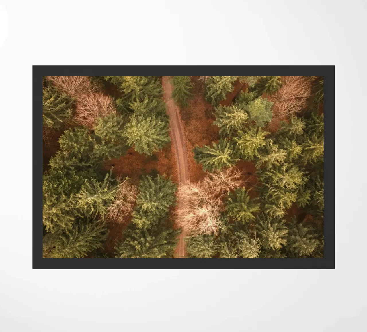 Luftbild Wald Fußmatte von Earthly Visions