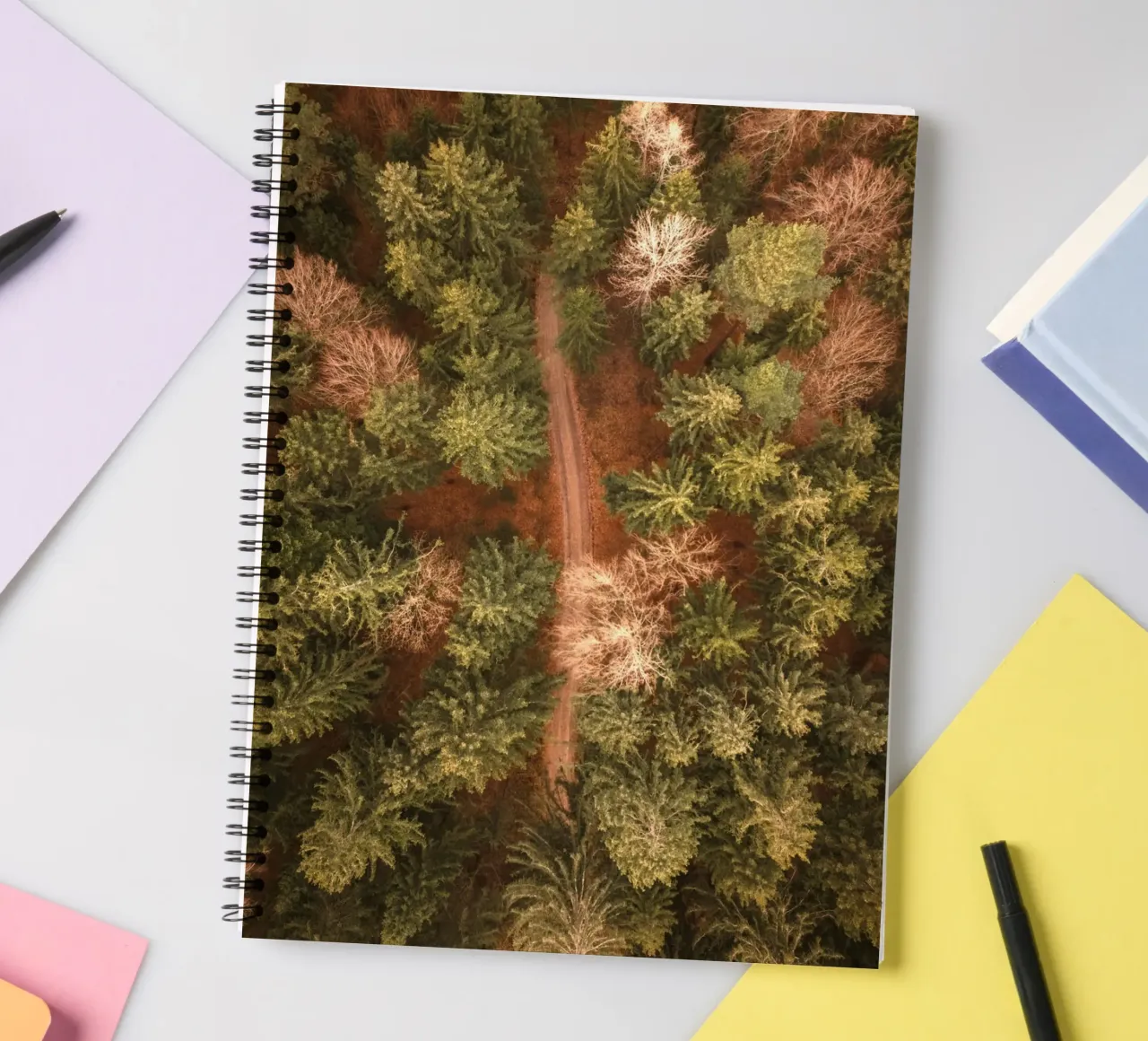 Luftbild Wald Ringbuch von Earthly Visions