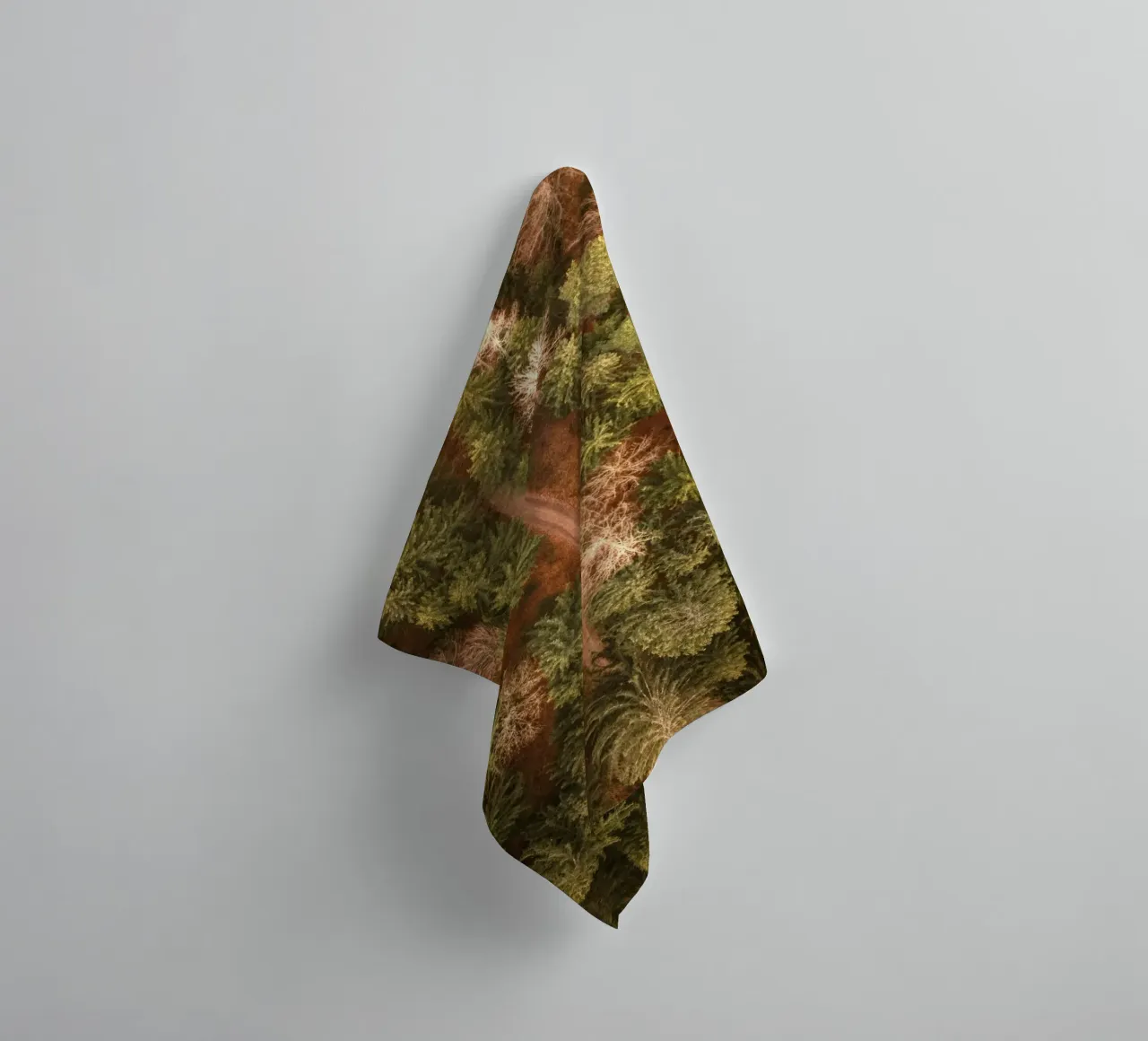 vue aérienne forêt serviette de bain de Earthly Visions