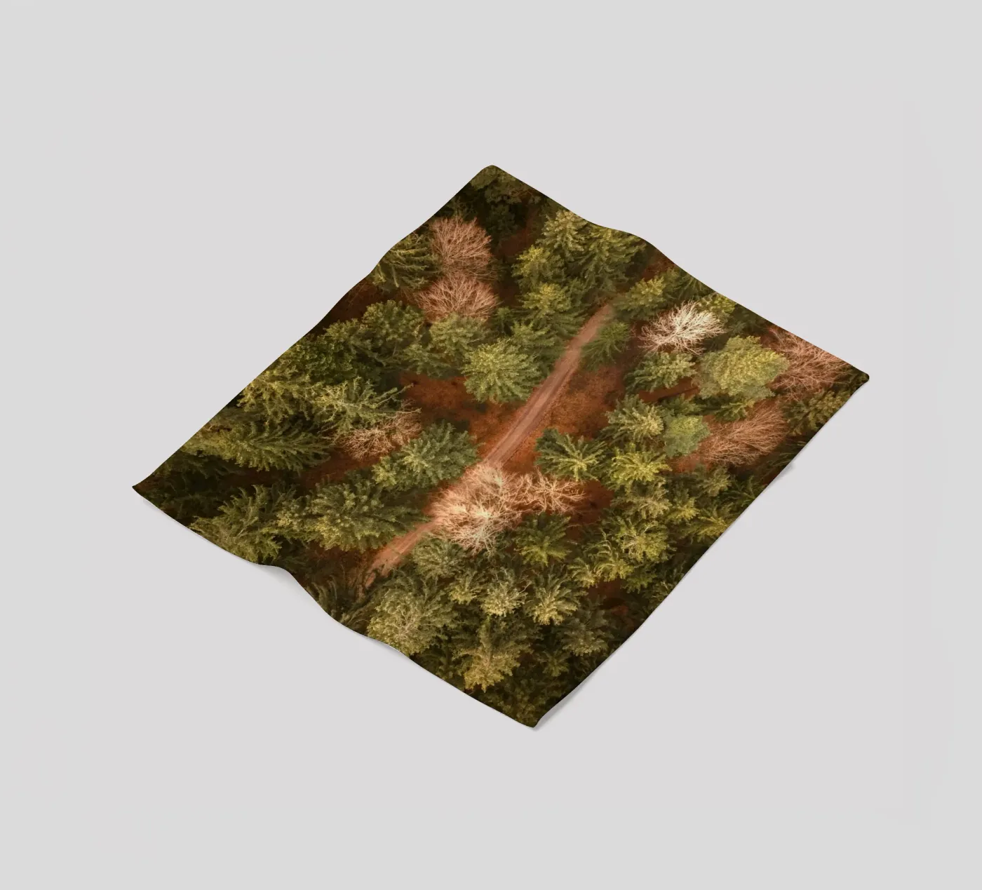 aerial view forest Fleecedecke von Earthly Visions