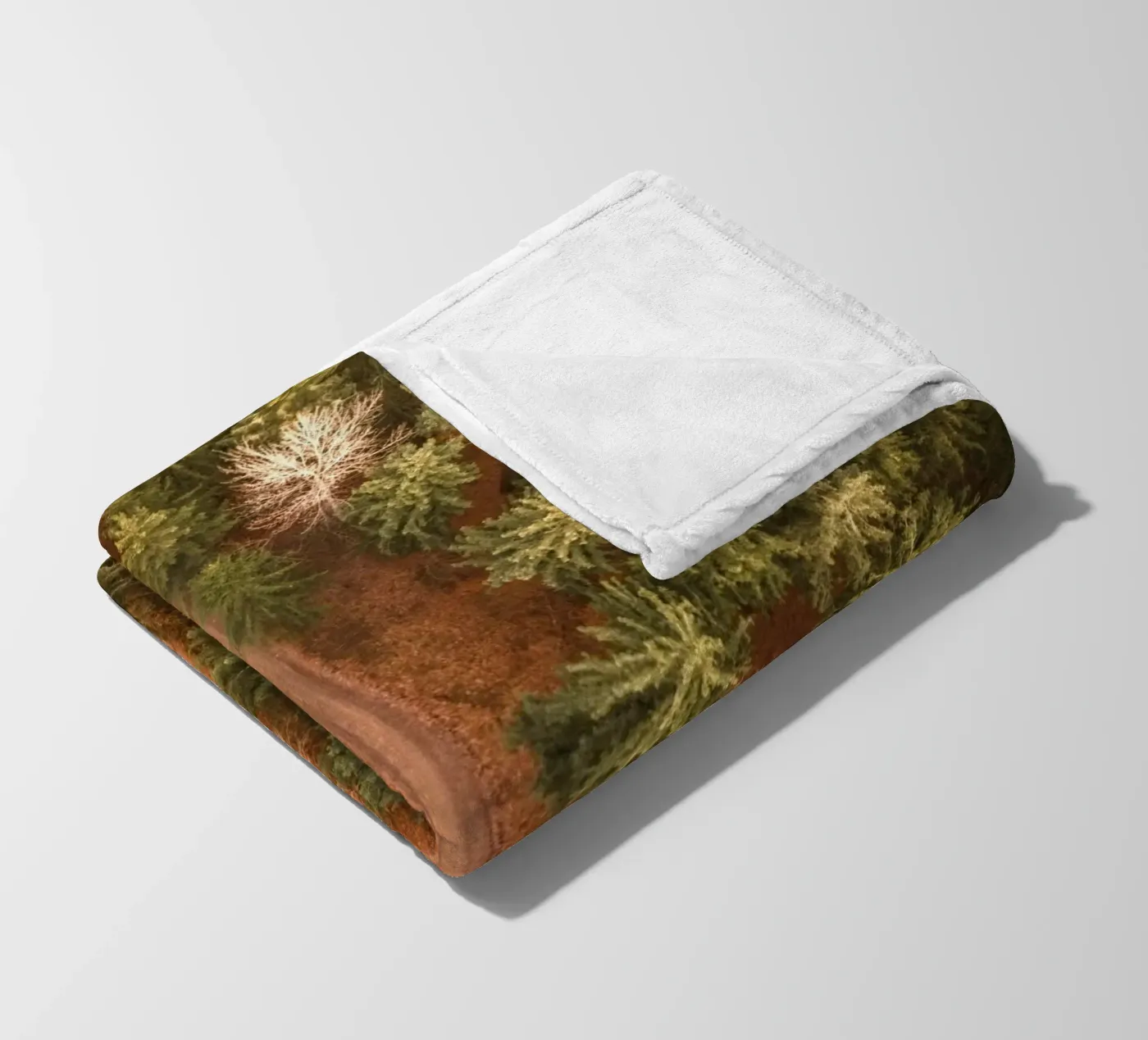 aerial view forest Fleecedecke von Earthly Visions