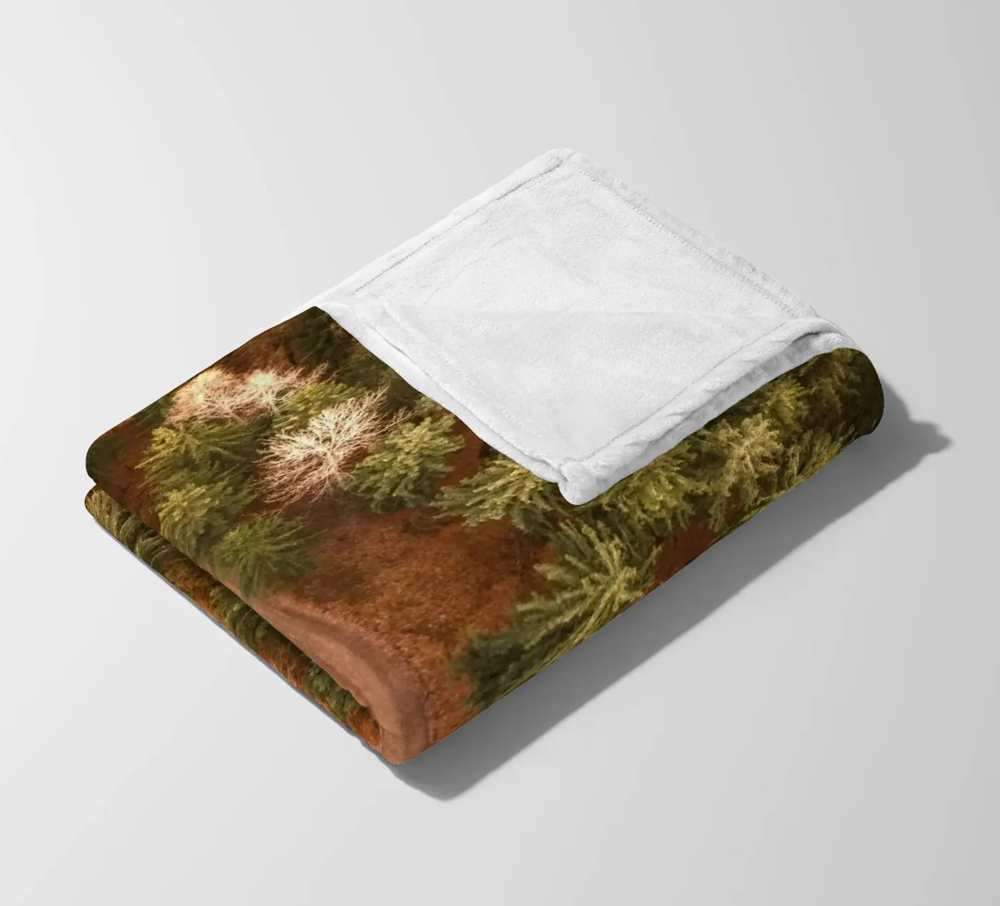 aerial view forest Fleecedecke von Earthly Visions