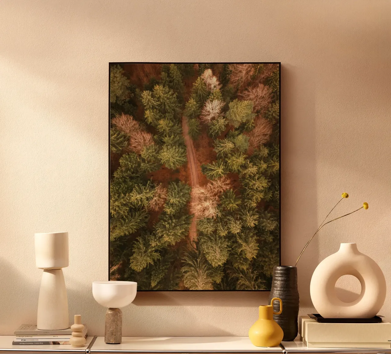 Luftbild Wald Forex-Platte von Earthly Visions