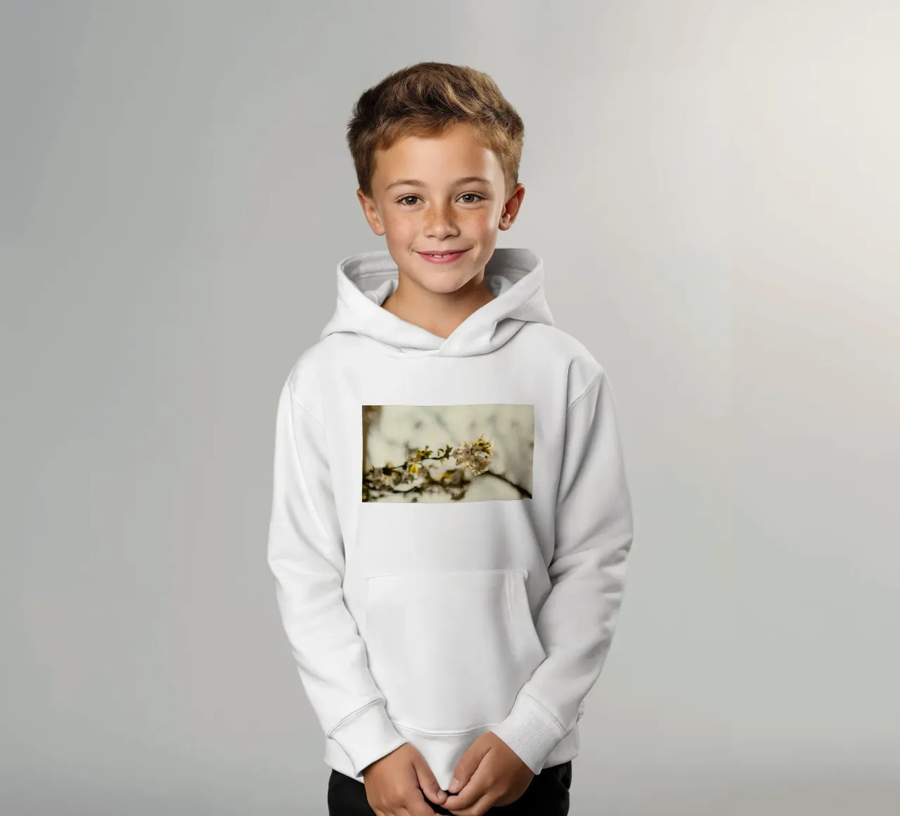 fiori sbocciati felpa bambino con cappuccio da Earthly Visions