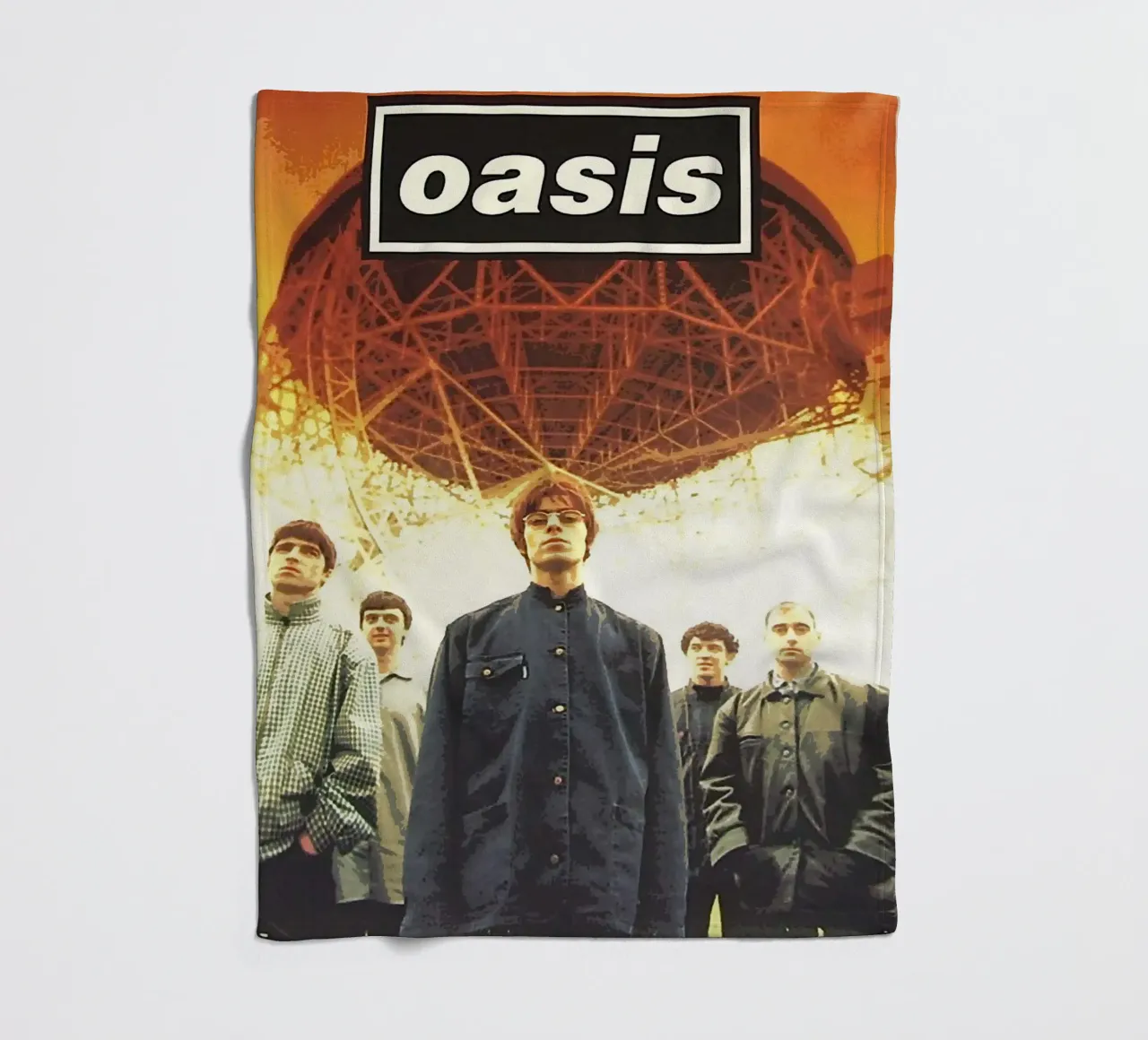 gruppo oasis coperta in pile da vanhesling