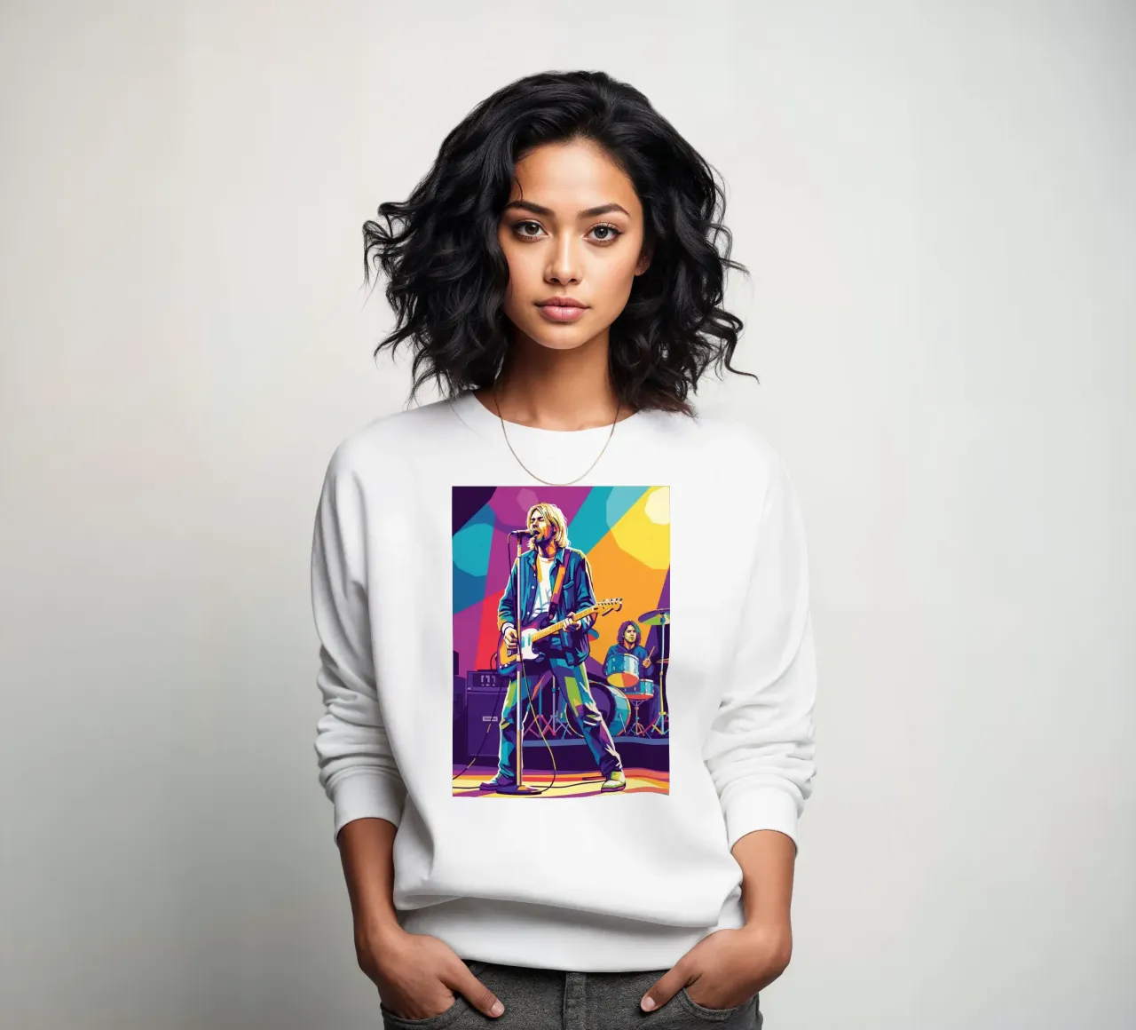 Kurt Cobain - Nirvana felpa da Hantamrata