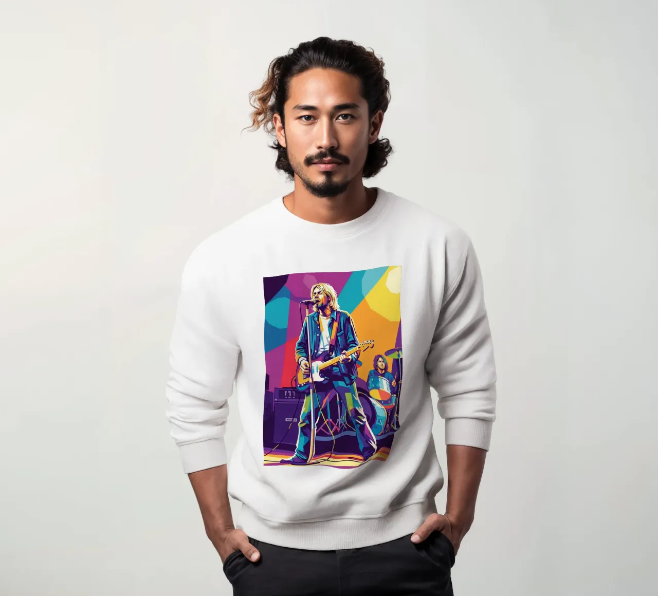 Kurt Cobain - Nirvana felpa da Hantamrata