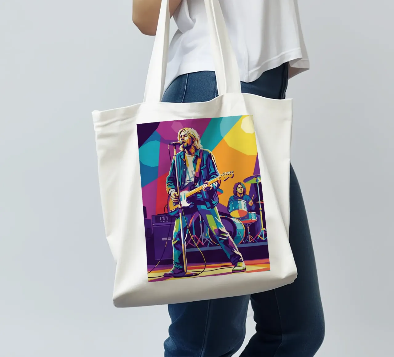 Kurt Cobain - Nirvana borsa in juta da Hantamrata