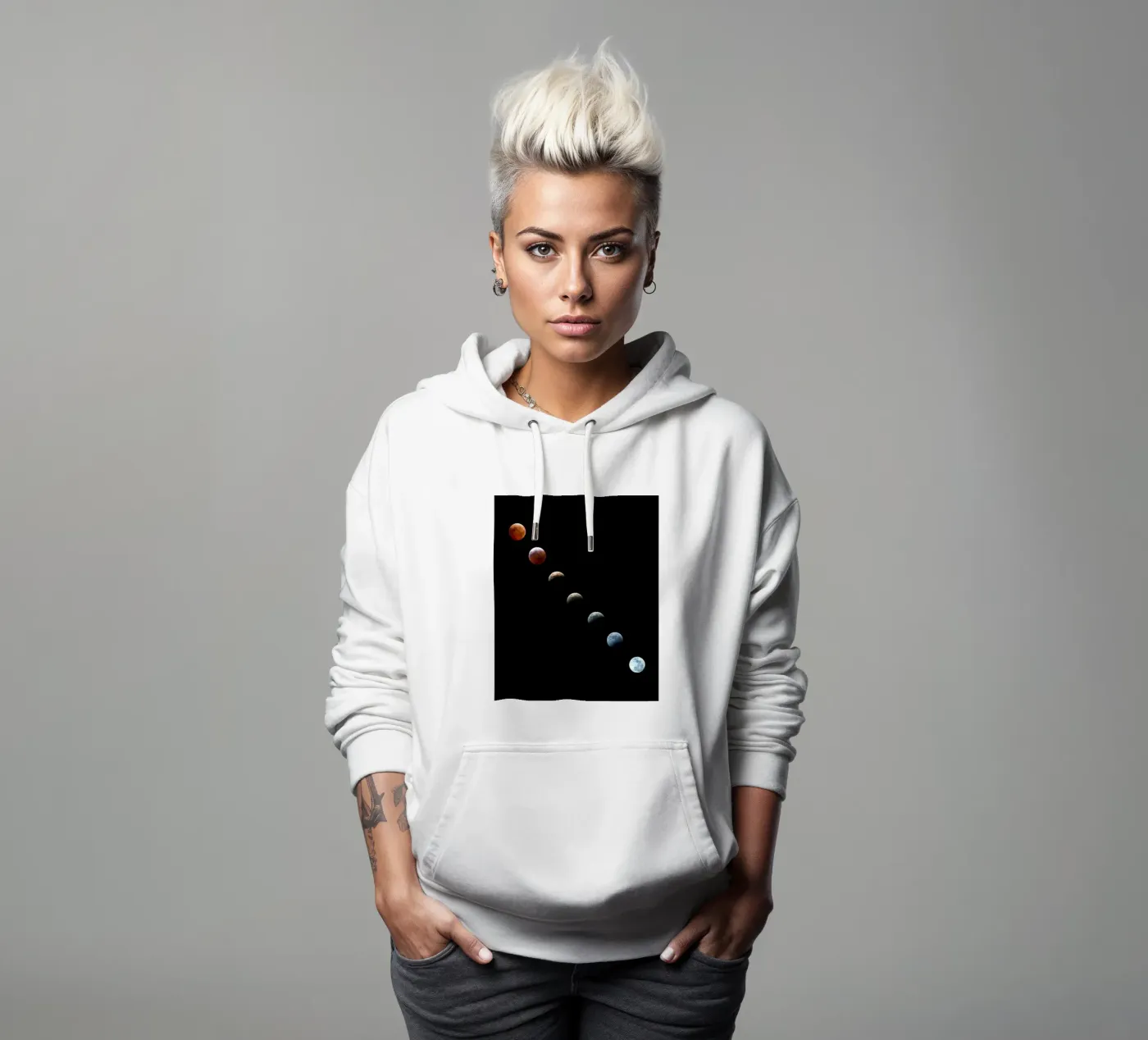 Moon Lunar-Eclipse hoodie by Earthly Visions